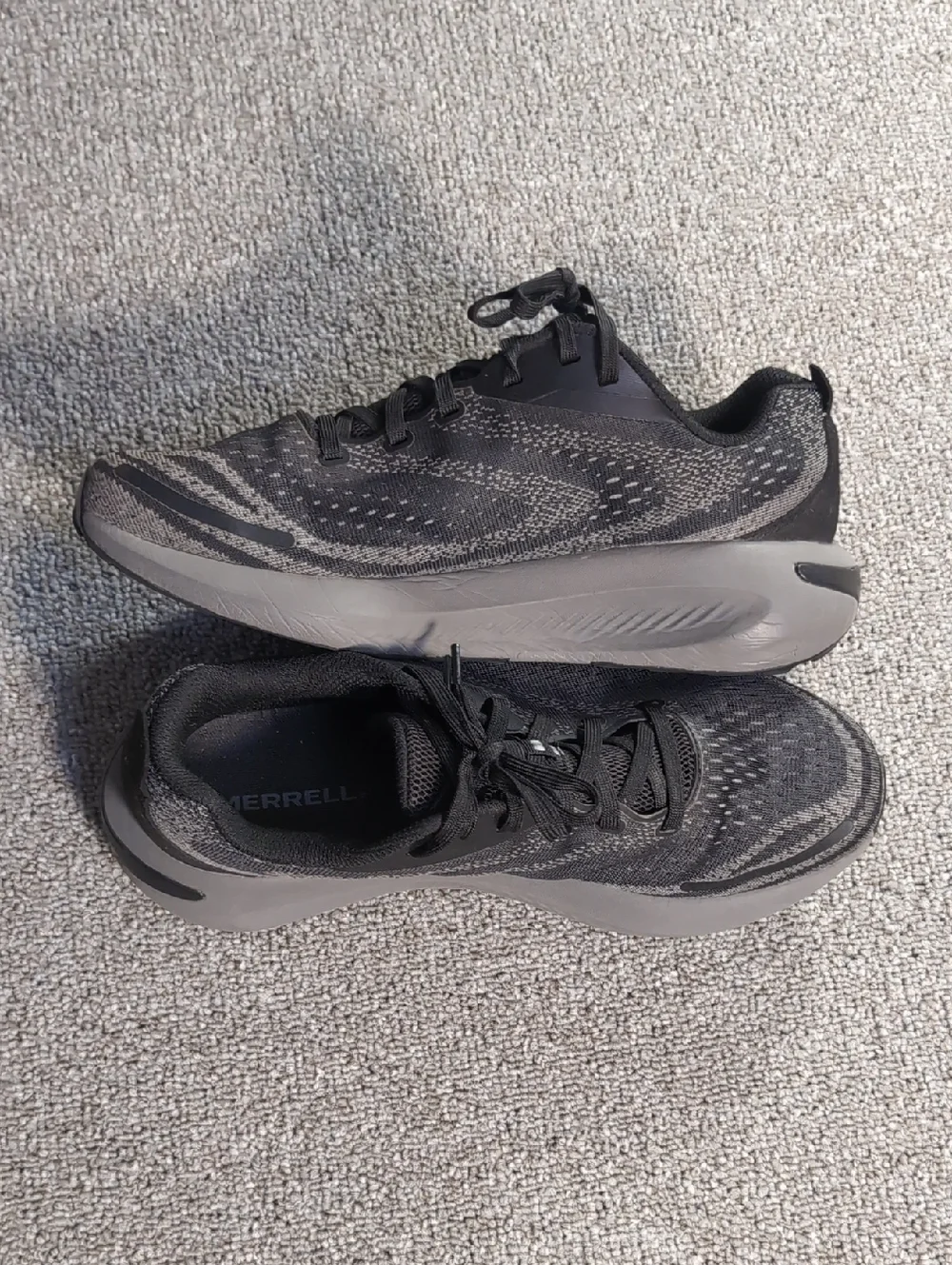 Merrell Morphlite Trail Running Shoes Size 8.0 in Black/Smoke Gray
